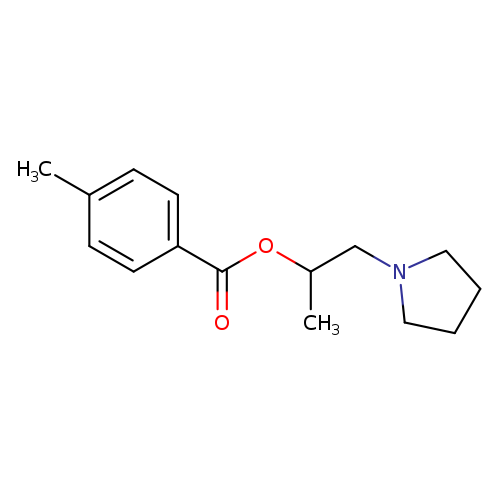 1-methyl-2-(1-pyrrolidinyl)ethyl 4-methylbenzoate