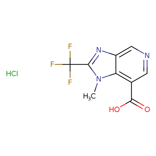 1-methyl-2-(trifluoromethyl)-1H-imidazo[4,5-c]pyridine-7-carboxylic acid hydrochloride