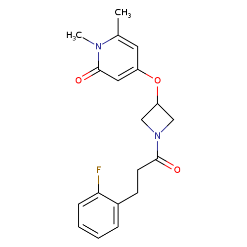 4-({1-[3-(2-fluorophenyl)propanoyl]azetidin-3-yl}oxy)-1,6-dimethyl-1,2-dihydropyridin-2-one
