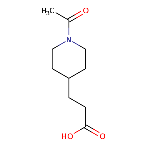 4-Piperidinepropanoic acid, 1-acetyl-