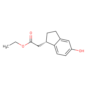 1H-Indene-1-acetic acid, 2,3-dihydro-5-hydroxy-, ethyl ester, (1S)-