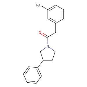 2-(3-methylphenyl)-1-(3-phenylpyrrolidin-1-yl)ethan-1-one