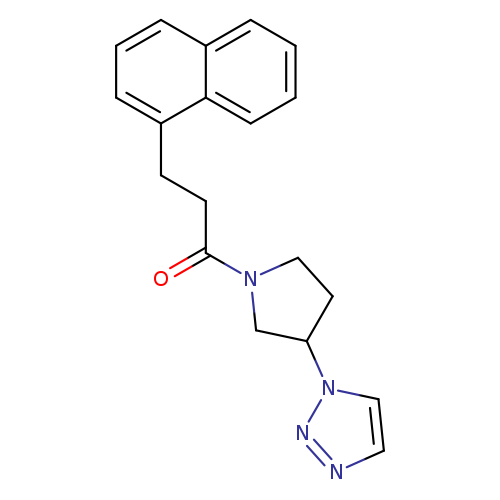 3-(naphthalen-1-yl)-1-[3-(1H-1,2,3-triazol-1-yl)pyrrolidin-1-yl]propan-1-one