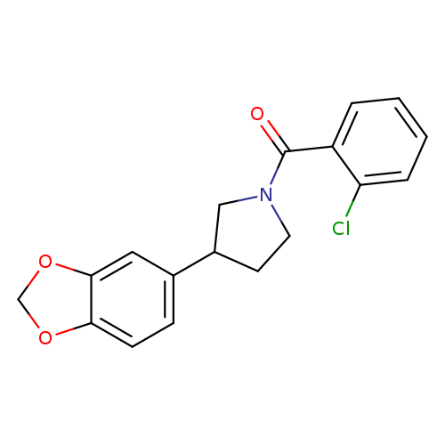 3-(2H-1,3-benzodioxol-5-yl)-1-(2-chlorobenzoyl)pyrrolidine