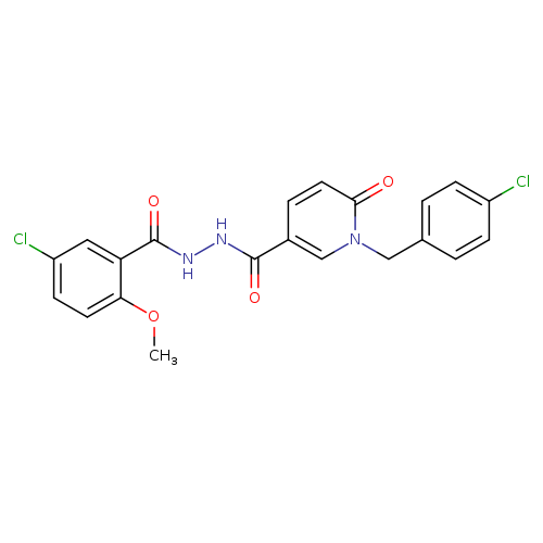 5-chloro-N'-{1-[(4-chlorophenyl)methyl]-6-oxo-1,6-dihydropyridine-3-carbonyl}-2-methoxybenzohydrazide