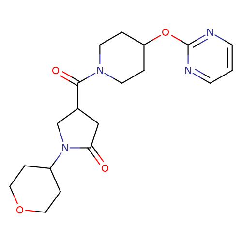 1-(oxan-4-yl)-4-[4-(pyrimidin-2-yloxy)piperidine-1-carbonyl]pyrrolidin-2-one
