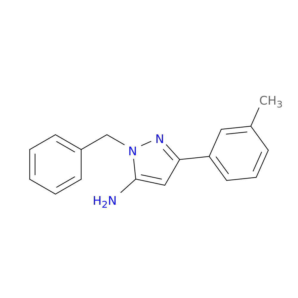 1-benzyl-3-(3-methylphenyl)-1H-pyrazol-5-amine