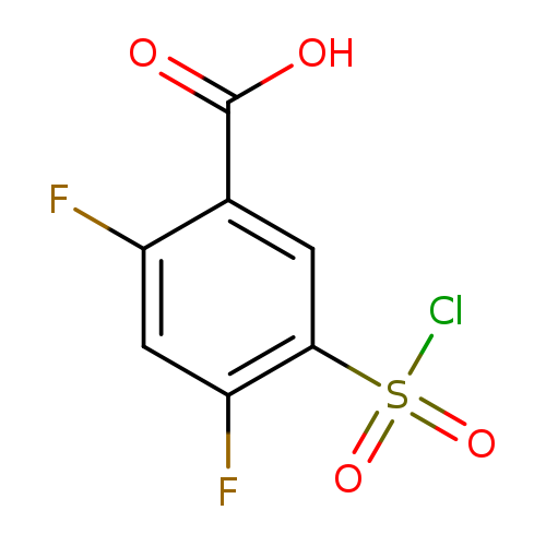 5-(Chlorosulfonyl)-2,4-difluorobenzoic acid