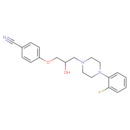 4-{3-[4-(2-fluorophenyl)piperazin-1-yl]-2-hydroxypropoxy}benzonitrile