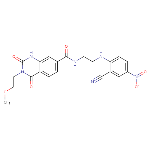 N-{2-[(2-cyano-4-nitrophenyl)amino]ethyl}-3-(2-methoxyethyl)-2,4-dioxo-1,2,3,4-tetrahydroquinazoline-7-carboxamide