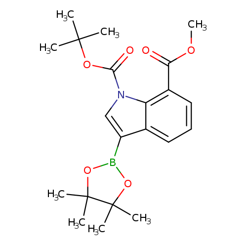 1H-Indole-1,7-dicarboxylic acid, 3-(4,4,5,5-tetramethyl-1,3,2-dioxaborolan-2-yl)-, 1-(1,1-dimethylethyl) 7-methyl ester