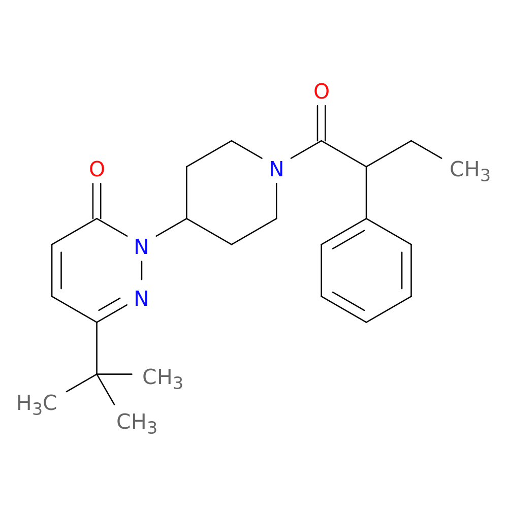 6-tert-butyl-2-[1-(2-phenylbutanoyl)piperidin-4-yl]-2,3-dihydropyridazin-3-one