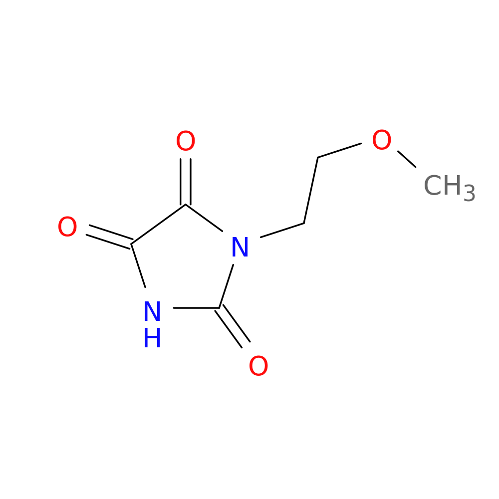 1-(2-methoxyethyl)imidazolidine-2,4,5-trione