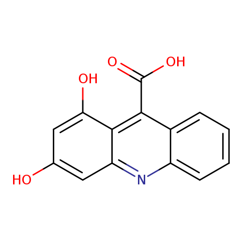 1,3-Dihydroxy-9-acridinecarboxylic acid