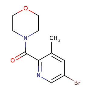 5-Bromo-3-methyl-2-morpholinocarbonylpyridine