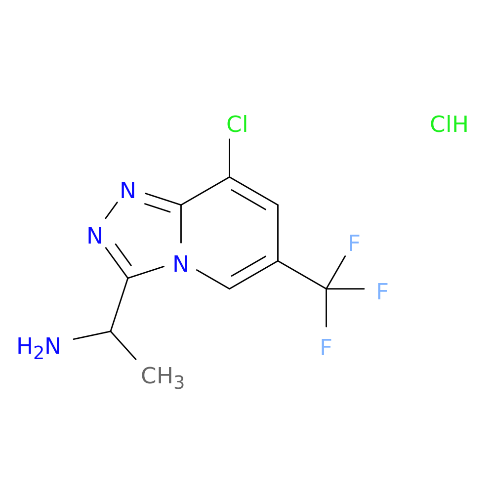 1-[8-chloro-6-(trifluoromethyl)-[1,2,4]triazolo[4,3-a]pyridin-3-yl]ethan-1-amine hydrochloride