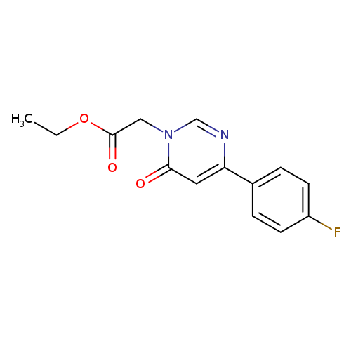 ethyl 2-[4-(4-fluorophenyl)-6-oxo-1,6-dihydropyrimidin-1-yl]acetate