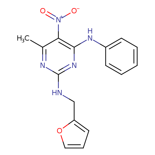 N2-[(furan-2-yl)methyl]-6-methyl-5-nitro-N4-phenylpyrimidine-2,4-diamine