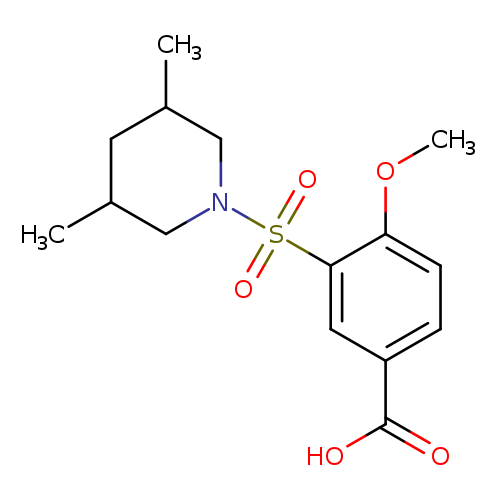 3-[(3,5-dimethylpiperidin-1-yl)sulfonyl]-4-methoxybenzoic acid