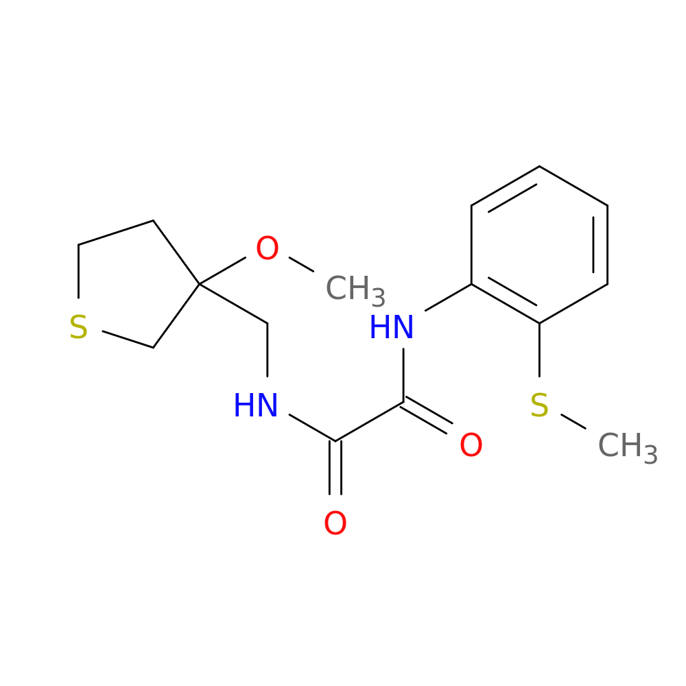 N-[(3-methoxythiolan-3-yl)methyl]-N'-[2-(methylsulfanyl)phenyl]ethanediamide