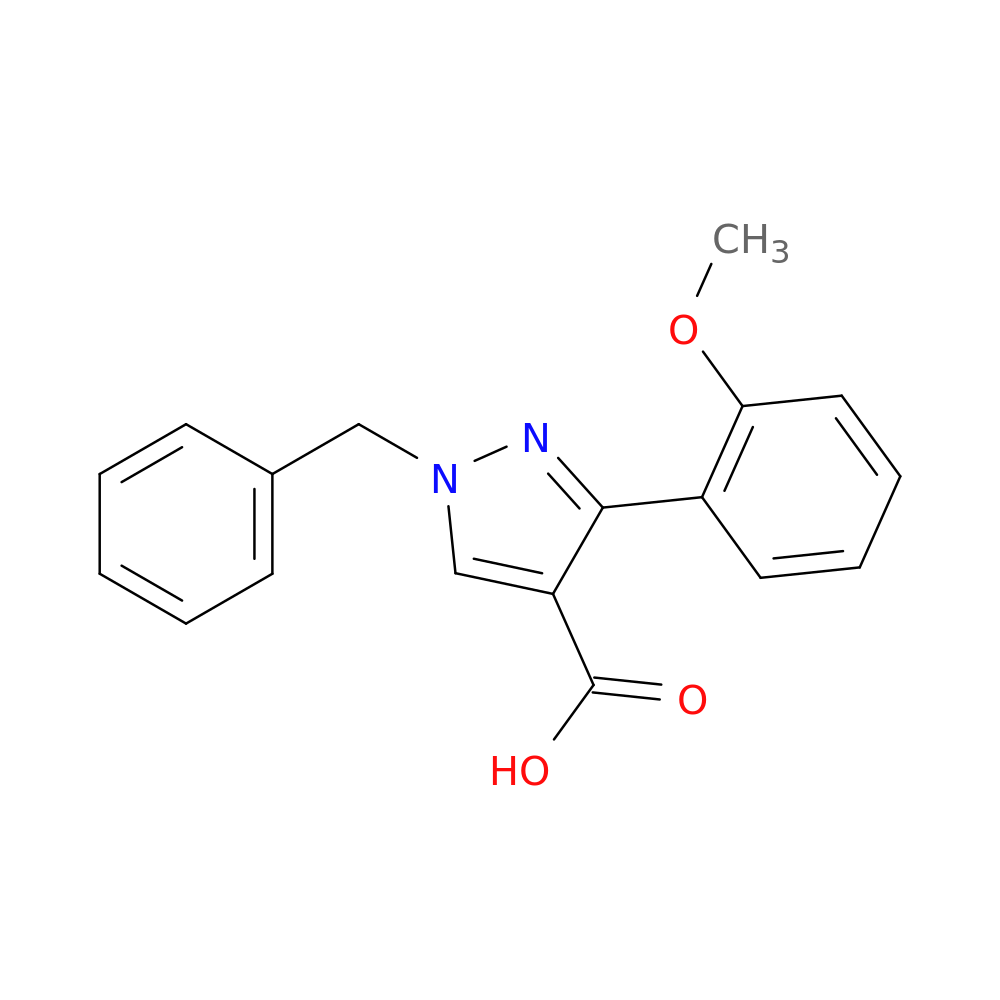 1-benzyl-3-(2-methoxyphenyl)-1H-pyrazole-4-carboxylic acid