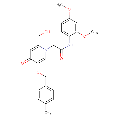 N-(2,4-dimethoxyphenyl)-2-[2-(hydroxymethyl)-5-[(4-methylphenyl)methoxy]-4-oxo-1,4-dihydropyridin-1-yl]acetamide