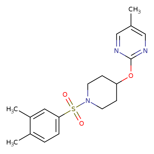 2-{[1-(3,4-dimethylbenzenesulfonyl)piperidin-4-yl]oxy}-5-methylpyrimidine