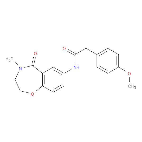 2-(4-methoxyphenyl)-N-(4-methyl-5-oxo-2,3,4,5-tetrahydro-1,4-benzoxazepin-7-yl)acetamide