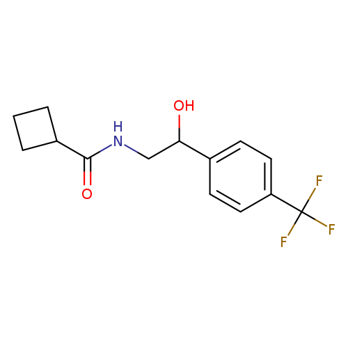 N-{2-hydroxy-2-[4-(trifluoromethyl)phenyl]ethyl}cyclobutanecarboxamide
