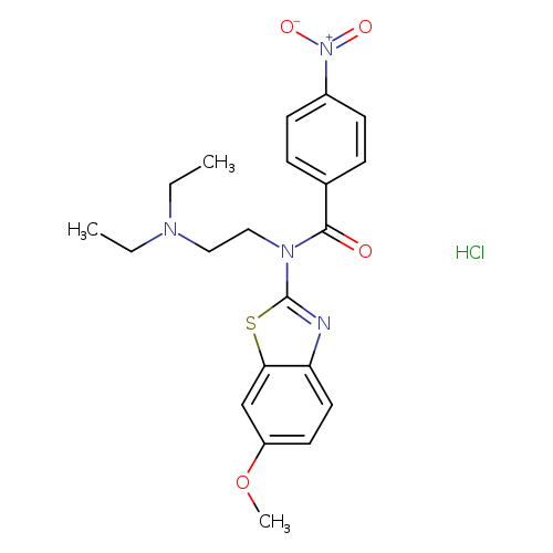 N-[2-(diethylamino)ethyl]-N-(6-methoxy-1,3-benzothiazol-2-yl)-4-nitrobenzamide hydrochloride