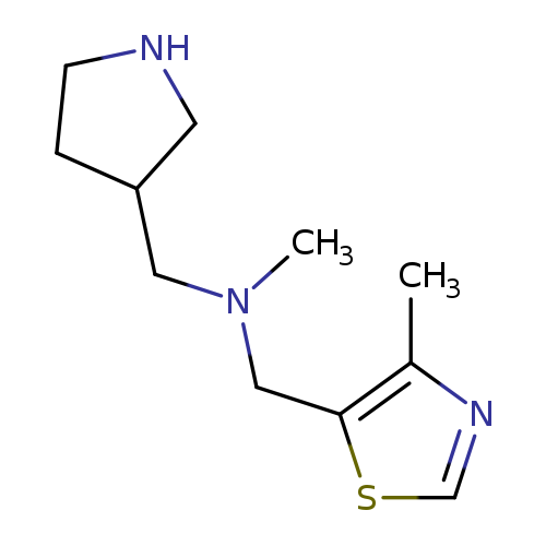 methyl[(4-methyl-1,3-thiazol-5-yl)methyl](pyrrolidin-3-ylmethyl)amine