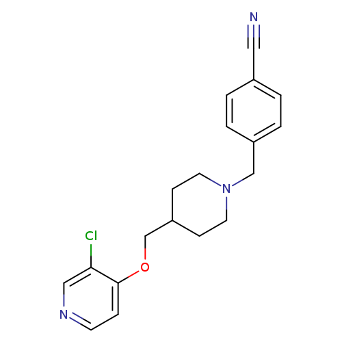 4-[(4-{[(3-chloropyridin-4-yl)oxy]methyl}piperidin-1-yl)methyl]benzonitrile