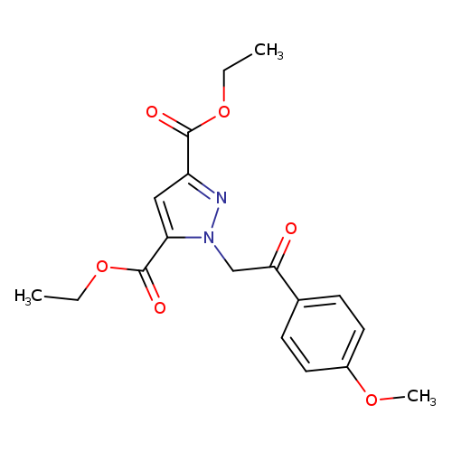 3,5-diethyl 1-[2-(4-methoxyphenyl)-2-oxoethyl]-1H-pyrazole-3,5-dicarboxylate