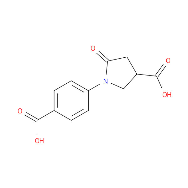 1-(4-Carboxyphenyl)-5-oxopyrrolidine-3-carboxylic acid