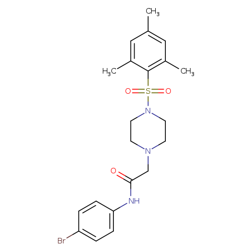 N-(4-bromophenyl)-2-[4-(2,4,6-trimethylbenzenesulfonyl)piperazin-1-yl]acetamide