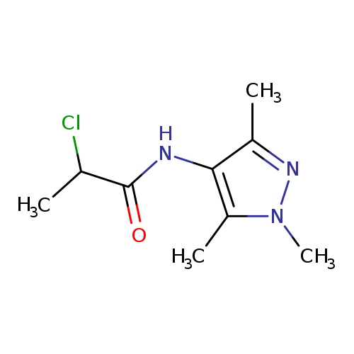 2-chloro-N-(trimethyl-1H-pyrazol-4-yl)propanamide