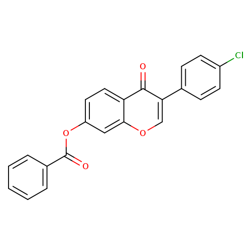 3-(4-chlorophenyl)-4-oxo-4H-chromen-7-yl benzoate
