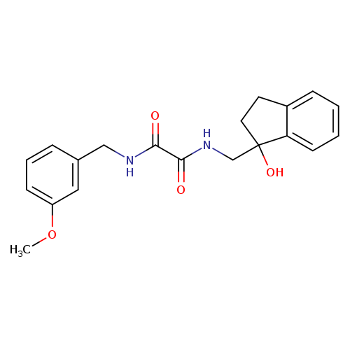 N-[(1-hydroxy-2,3-dihydro-1H-inden-1-yl)methyl]-N'-[(3-methoxyphenyl)methyl]ethanediamide