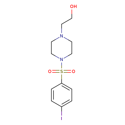 2-[4-(4-iodophenyl)sulfonylpiperazin-1-yl]ethanol