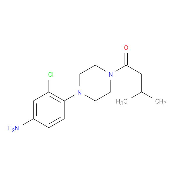 (3-Chloro-4-[4-(3-methylbutanoyl)piperazin-1-yl]phenyl)amine