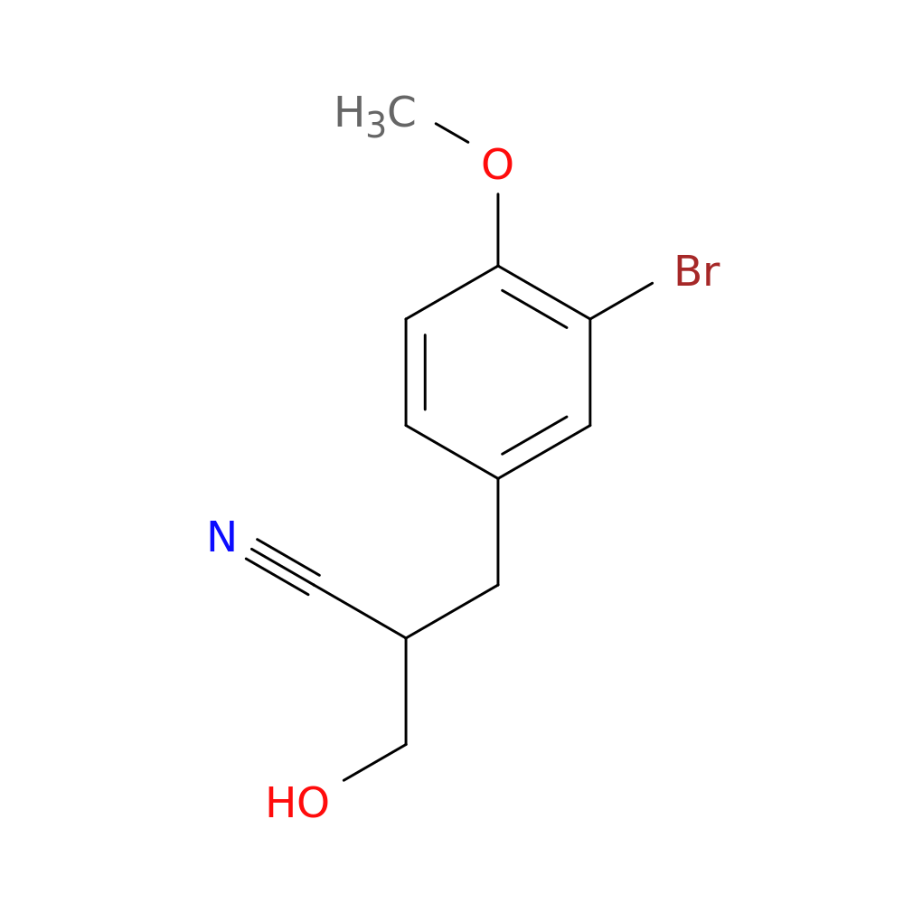 2-[(3-bromo-4-methoxyphenyl)methyl]-3-hydroxypropanenitrile