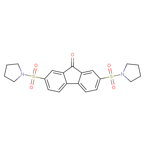2,7-bis(pyrrolidine-1-sulfonyl)-9H-fluoren-9-one