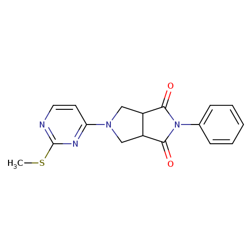 5-[2-(methylsulfanyl)pyrimidin-4-yl]-2-phenyl-octahydropyrrolo[3,4-c]pyrrole-1,3-dione