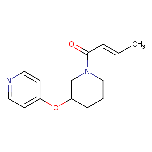 (2E)-1-[3-(pyridin-4-yloxy)piperidin-1-yl]but-2-en-1-one