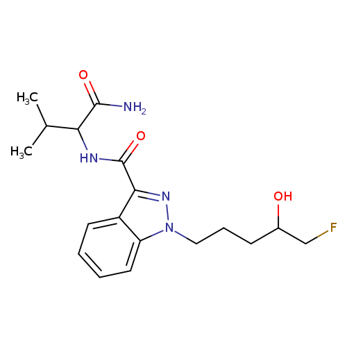 N-(1-amino-3-methyl-1-oxobutan-2-yl)-1-(5-fluoro-4-hydroxypentyl)-1H-indazole-3-carboxamide