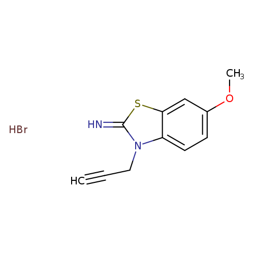 2(3H)-Benzothiazolimine, 6-methoxy-3-(2-propynyl)-,monohydrobromide