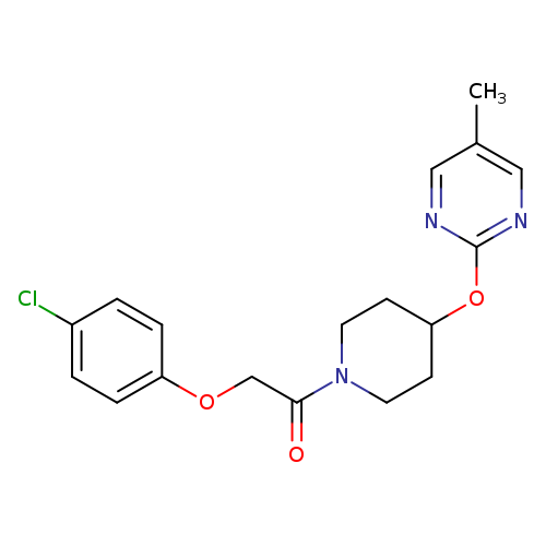 2-(4-chlorophenoxy)-1-{4-[(5-methylpyrimidin-2-yl)oxy]piperidin-1-yl}ethan-1-one
