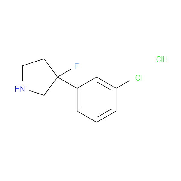 3-(3-chlorophenyl)-3-fluoropyrrolidine hydrochloride
