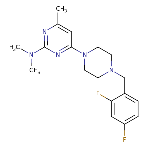 4-{4-[(2,4-difluorophenyl)methyl]piperazin-1-yl}-N,N,6-trimethylpyrimidin-2-amine