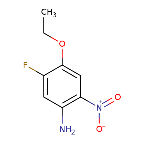Benzenamine, 4-ethoxy-5-fluoro-2-nitro- (9CI)